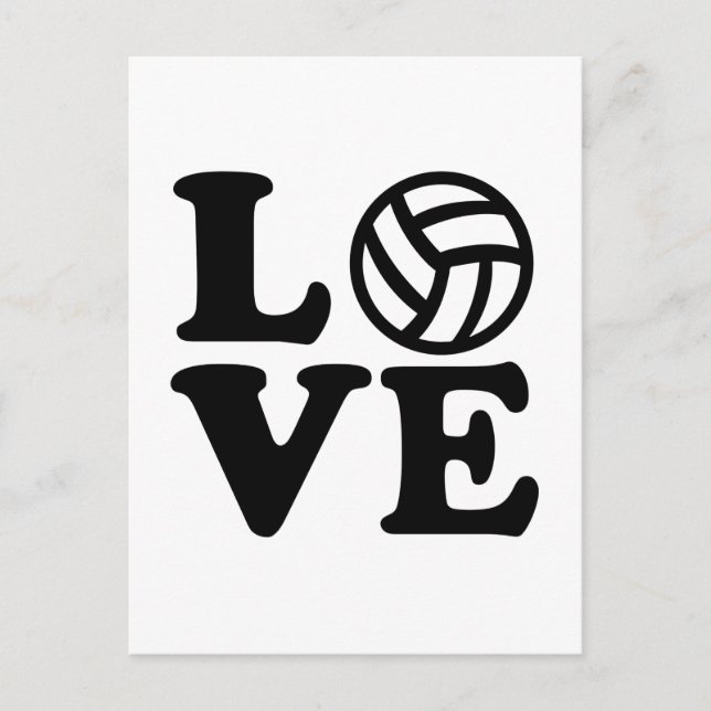 Postal Amor al voleibol (Anverso)