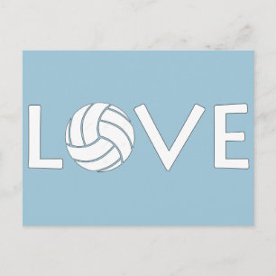 Postal Amor al voleibol