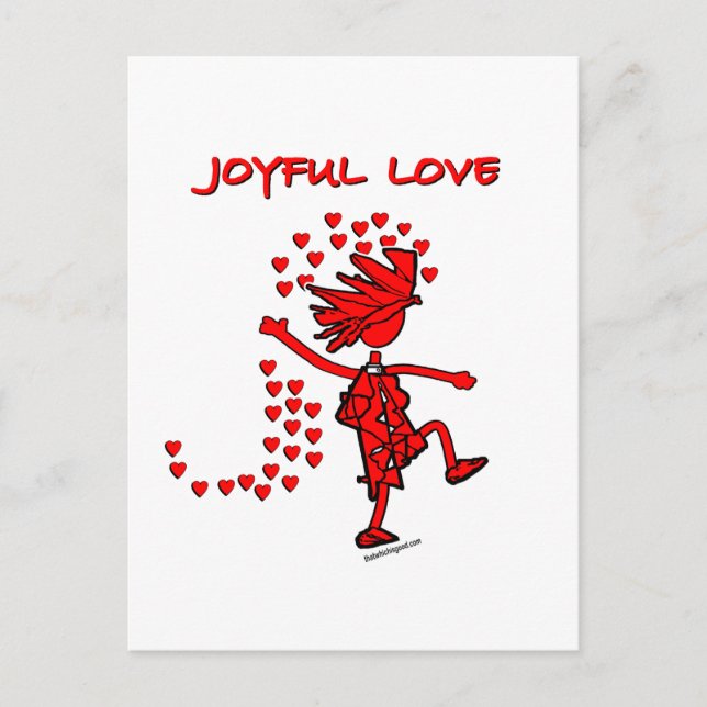 Postal Amor alegre (Anverso)
