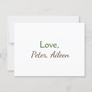 Postal amor añadir nombre simple texto editable mínimo rú