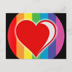 Postal amor arcoiris.