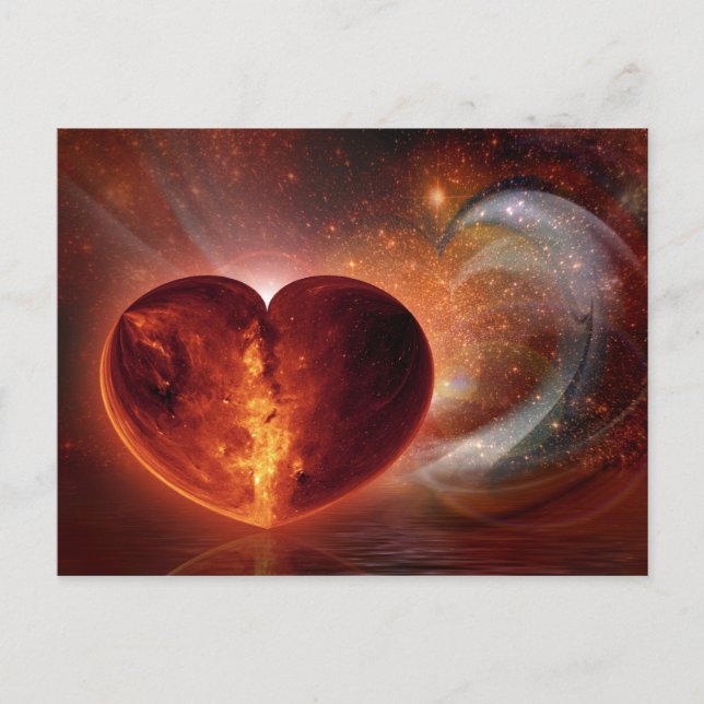 Postal Amor ardiente (Anverso)