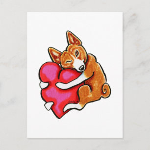 Postal Amor Basenji