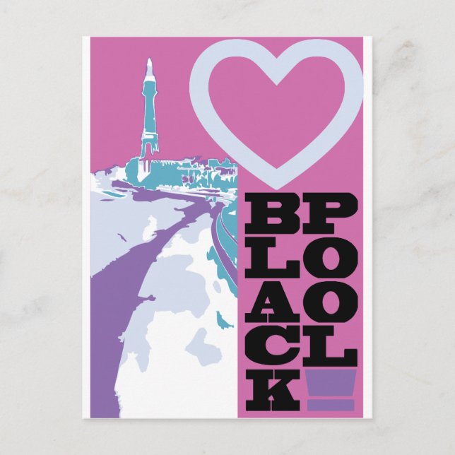 Postal Amor Blackpool (Anverso)