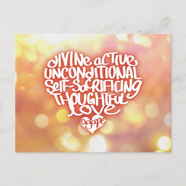 Postal Amor boquiabierto (Anverso)