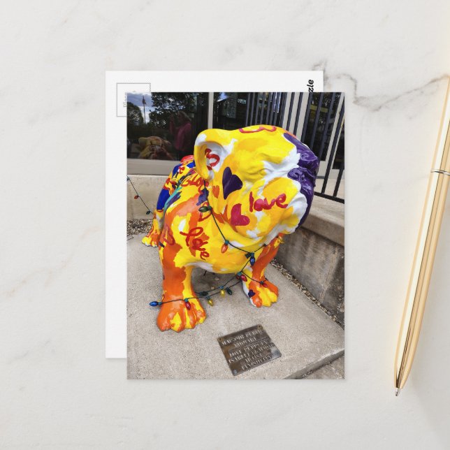 Postal Amor Bulldog (Anverso/Reverso In Situ)