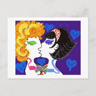 Postal Amor + chips + fantasías