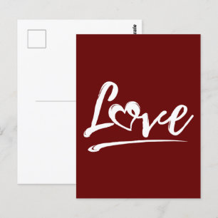 POSTAL AMOR CON CORAZÓN CUERDO REGALO DE SAN VALENTÍN