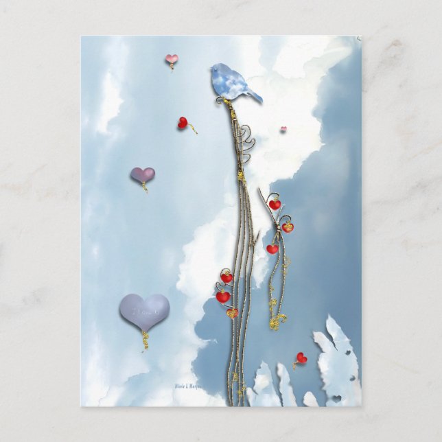 Postal ¡Amor creciente! (Anverso)