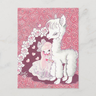 Postal Amor de Alpaca
