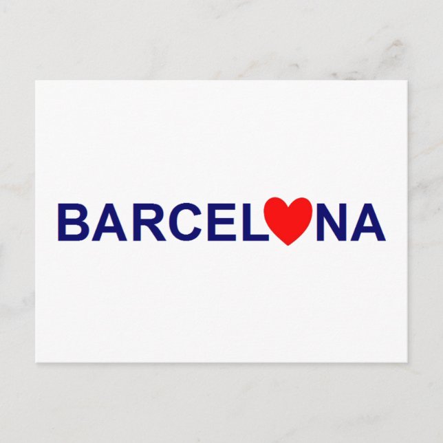 Postal Amor de Barcelona (Anverso)