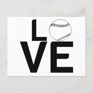 POSTAL AMOR DE BÉISBOL