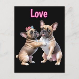 Postal Amor de Bulldog Francés Bulldog Francés