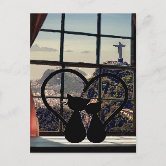 Postal amor de catsin en río de janeiro (Anverso)