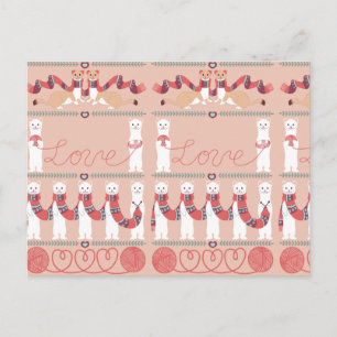 Postal Amor de Ermines Postcard