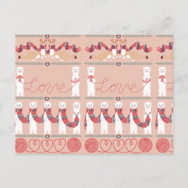 Postal Amor de Ermines Postcard