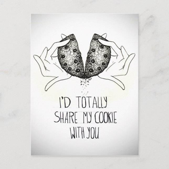 Postal amor de galletas (Anverso)