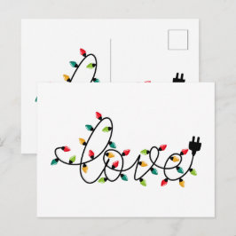Postal Amor de Luces de Navidad
