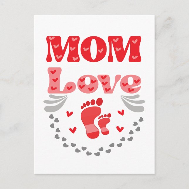 Postal Amor de Madre Adorable (Anverso)