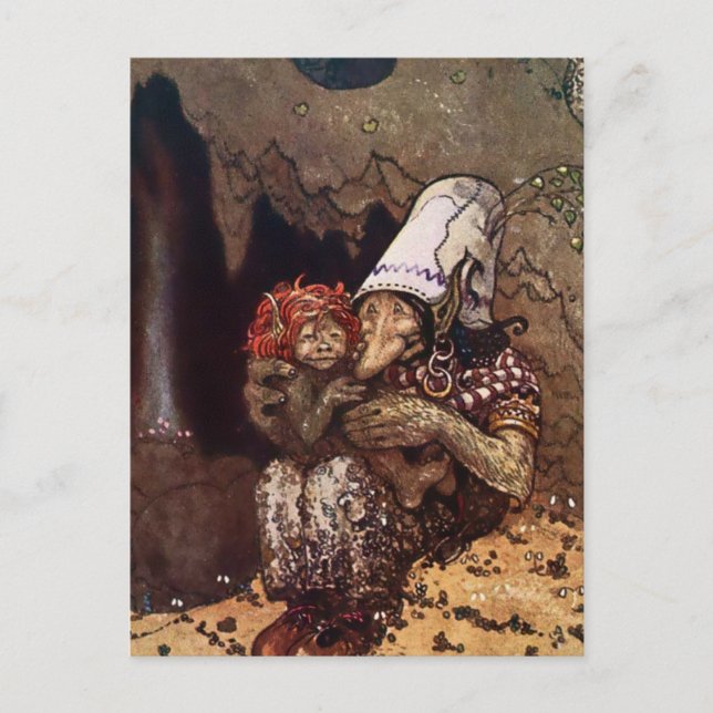 Postal “Amor de Madre” de John Bauer (Anverso)