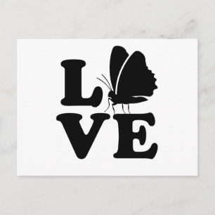Postal Amor de mariposa decir insecto Regalo de mariposas