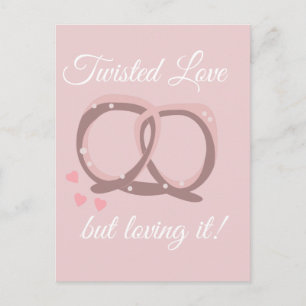 Postal Amor de Pretzel Salado Torcido