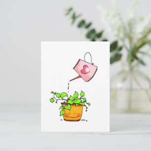 Postal Amor de Riego, Feliz Planta de Interior