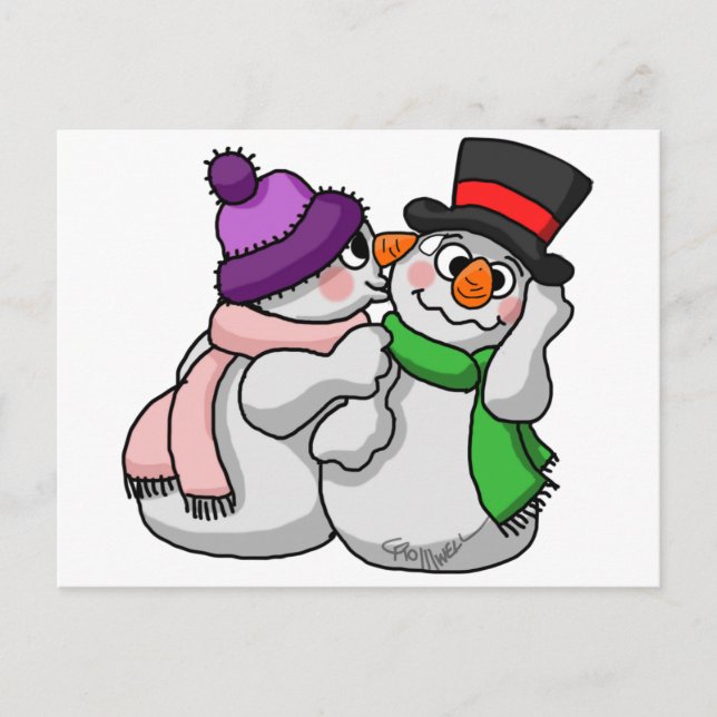 Postal Amor de Snowman (Anverso)