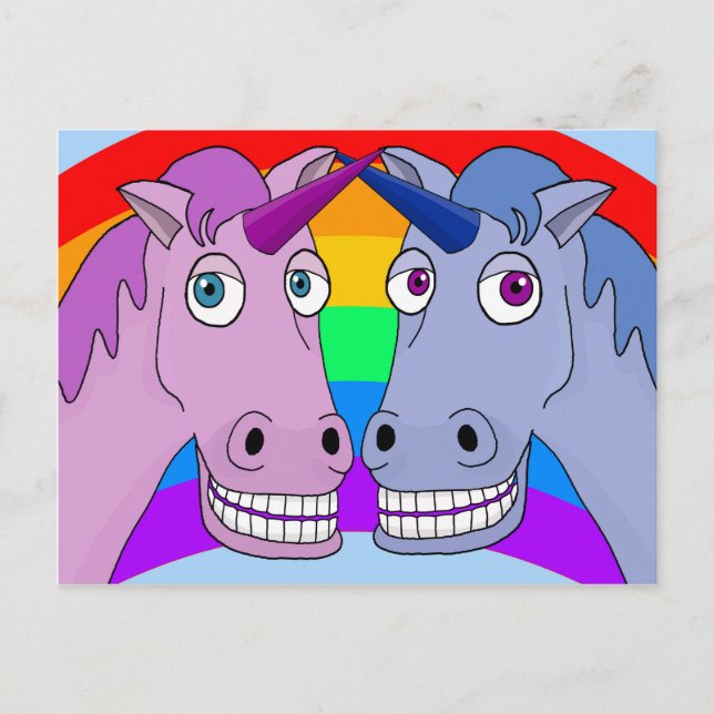 Postal Amor de Unicornio (Anverso)