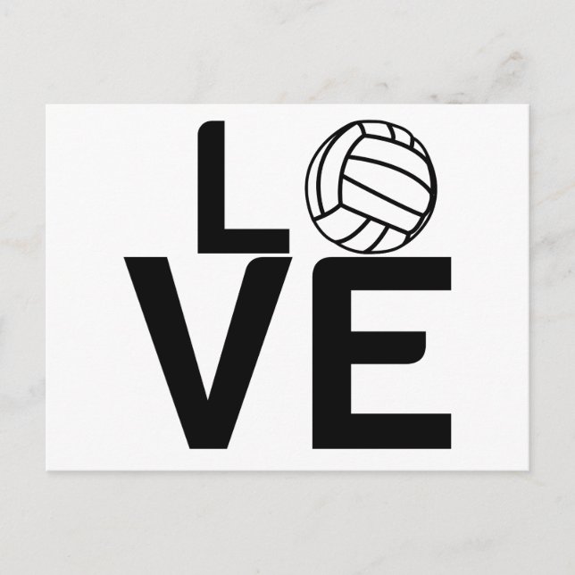 POSTAL AMOR DE VOLEIBOL (Anverso)