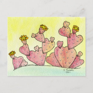 Postal Amor del cactus