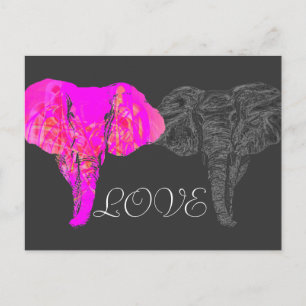 POSTAL AMOR DEL ELEFANTE
