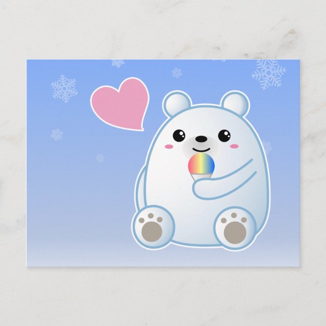 Postal Amor del oso polar (Anverso)