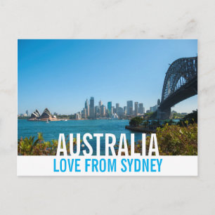Postal Amor desde Australia Sydney Harbour Bridge Opera