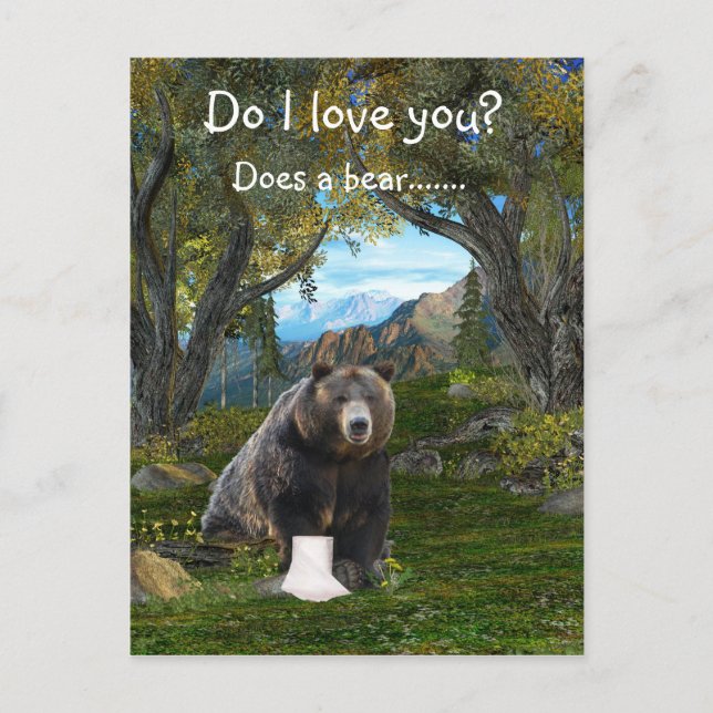 Postal Amor divertido (Anverso)