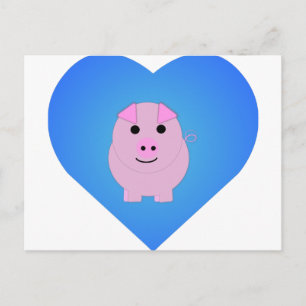 Postal Amor dulce de cerdo