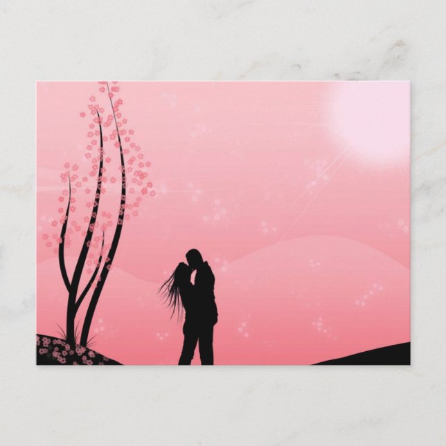 Postal Amor (el besarse) (Anverso)