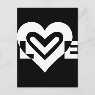 Postal Amor en blanco