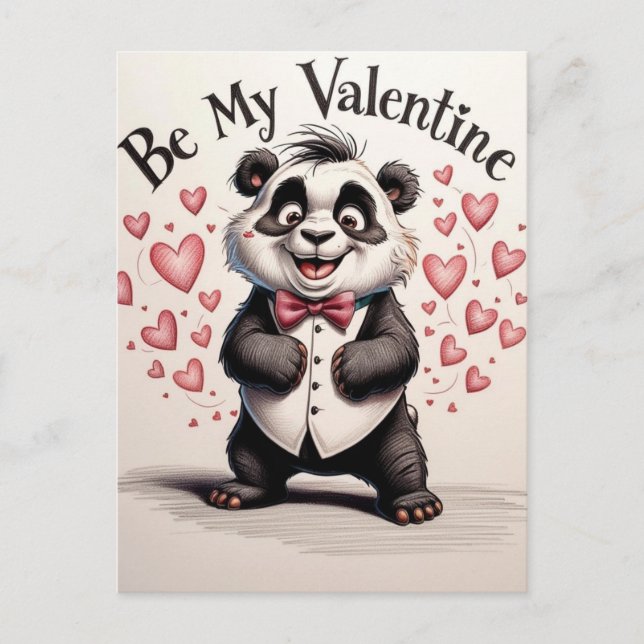 Postal Amor en blanco y negro (Anverso)