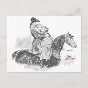 Postal Amor en blanco y negro