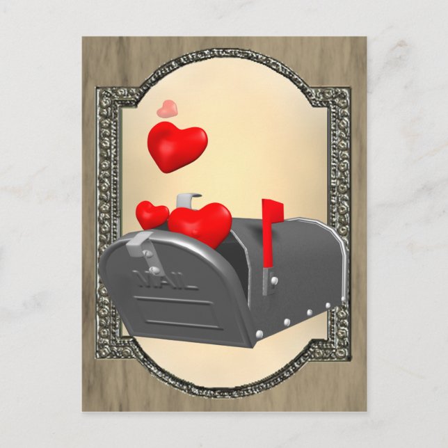 Postal Amor en el correo (Anverso)