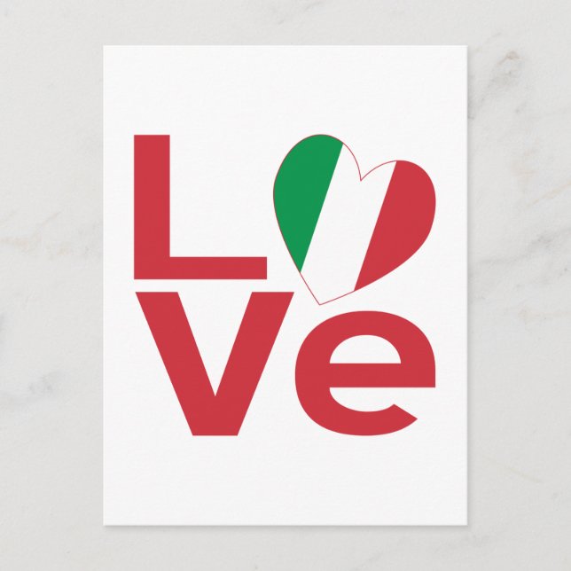 Postal Amor en Italia (Anverso)