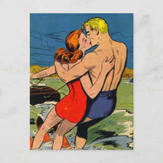 Postal Amor en los esquís