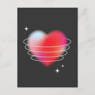 Postal Amor espacial, día de San Valentín de diseño del c