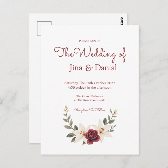 Postal Amor eterno (Anverso / Reverso)