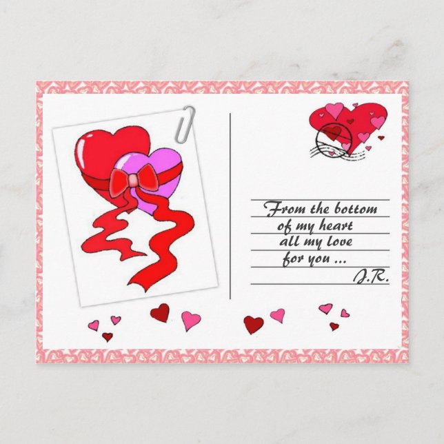 Postal Amor extendida (Anverso)