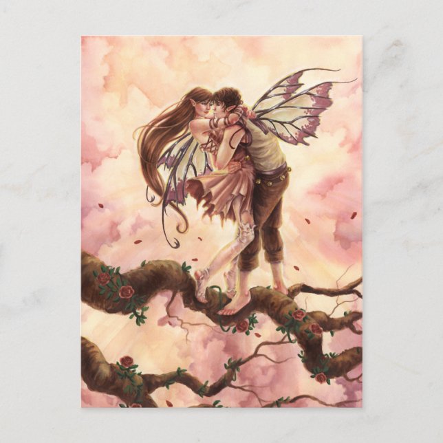 Postal Amor floreciente (Anverso)