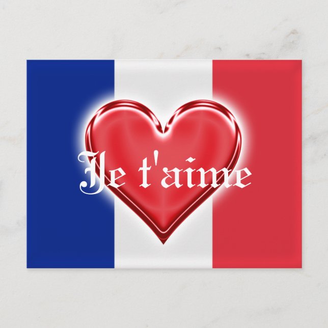 Postal Amor francés (Anverso)