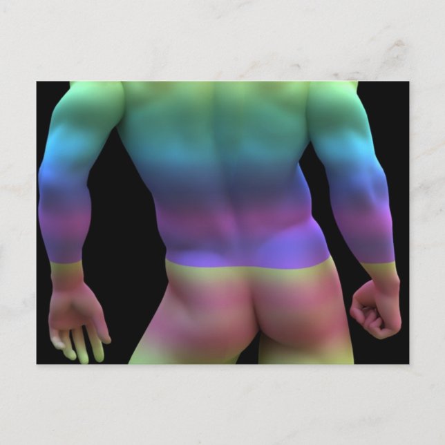 Postal Amor gay (Anverso)