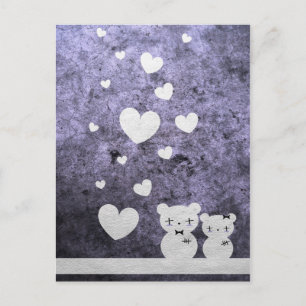 Postal Amor gótico del oso - Postcard